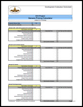 Development Estimating Worksheet