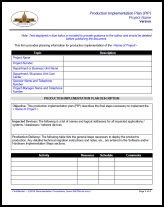 Production Implementation Plan