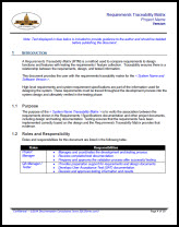 Requirements Traceability Matrix