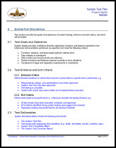 System Test Plan