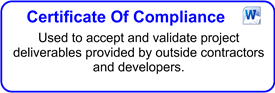 Certificate of Compliance And Acceptance
