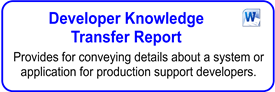 IT Developer Knowledge Transfer Report