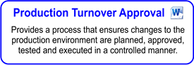 IT Production Turnover Approval