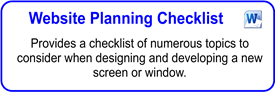 Website Planning Checklist