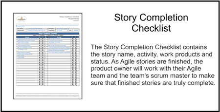 Agile Story Completion Checklist