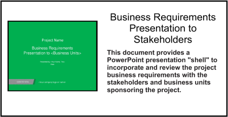 Business Requirements Presentation To Stakeholders