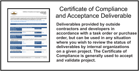 Certificate Of Compliance And Acceptance Of Deliverable