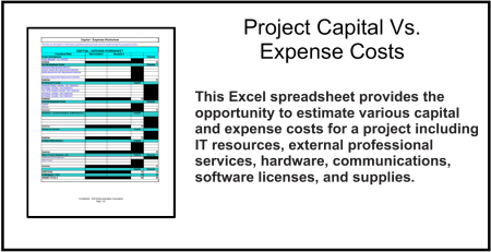 Project Capital Versus Expense Costs