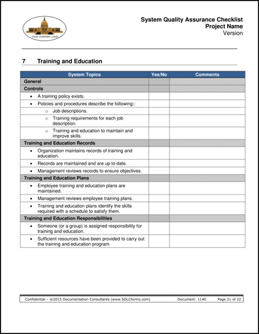 System_Quality_Assurance_Checklist-P21-500